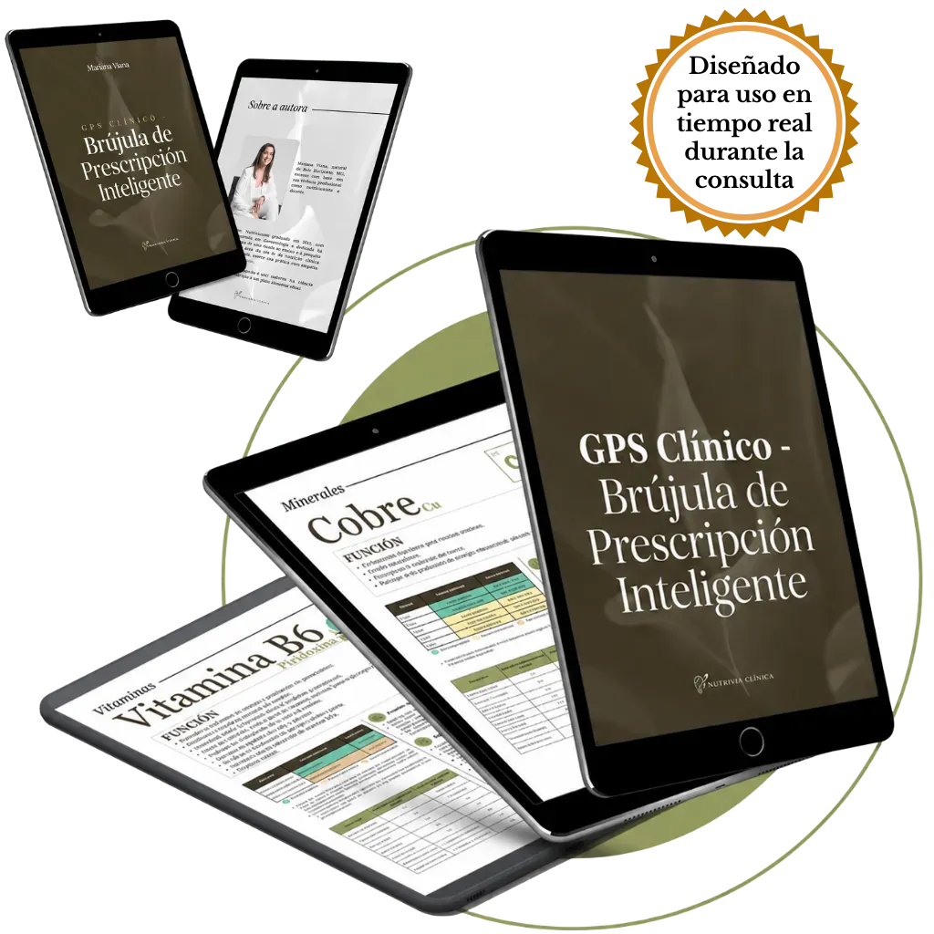 Mockup del GPS Clínico - Brújula de Prescripción Inteligente en tablets